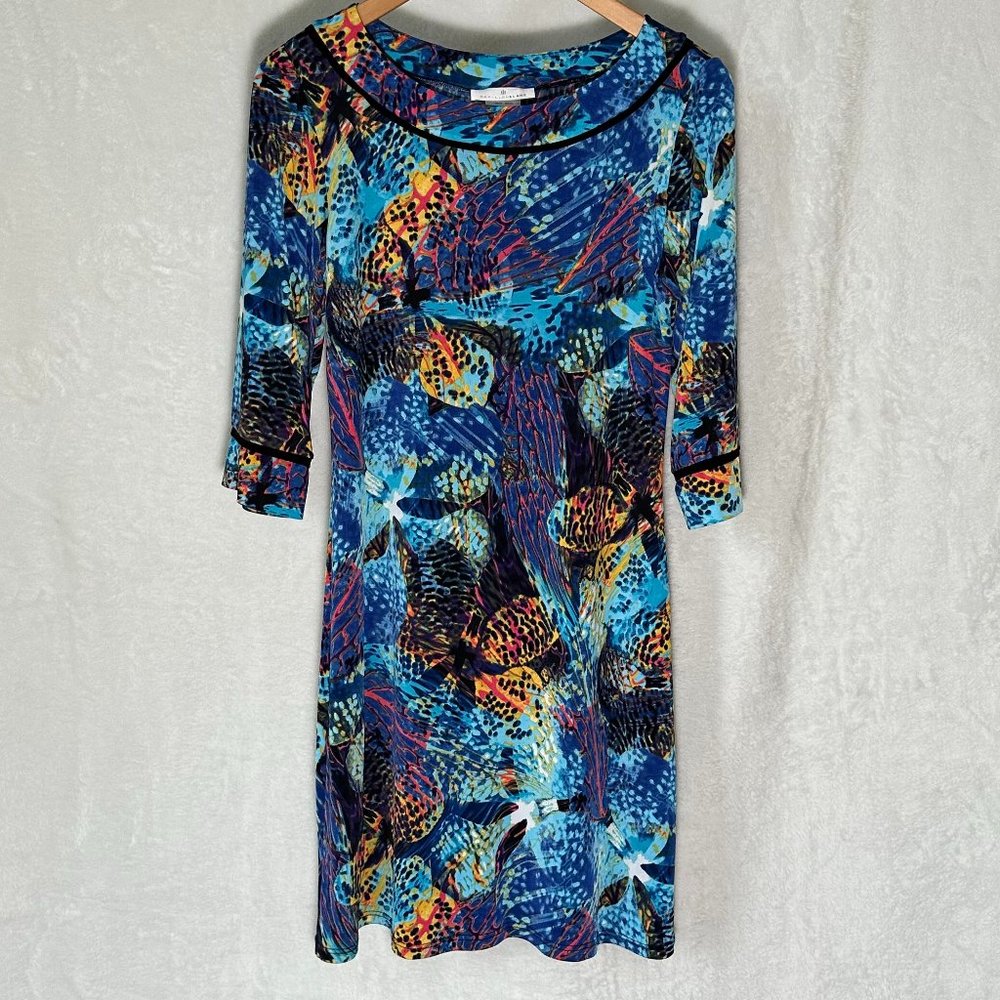 Papillon Blanc Long Sleeve Mid-Length Dress